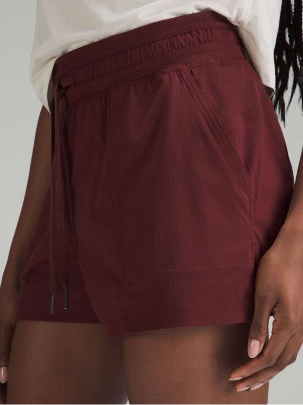 Lululemon Dance Studio High-Rise Short 3.5" Red Merlot 2 - Picture 3 of 10
